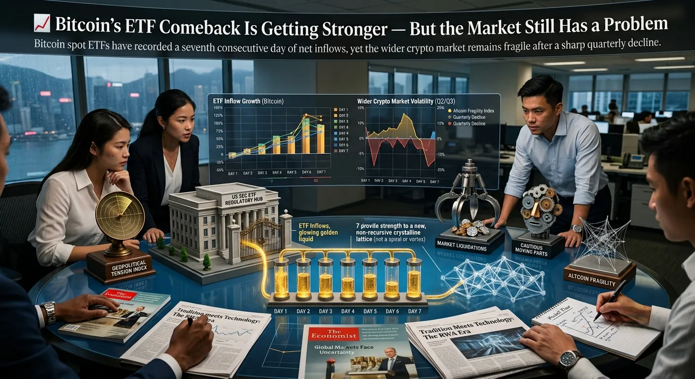 Bitcoin’s ETF Comeback Is Getting Stronger — But the Market Still Has a Problem