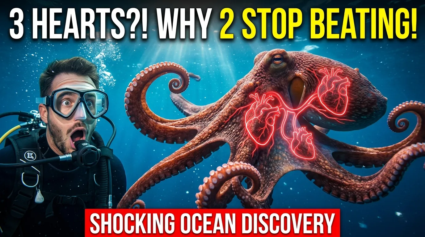 An Octopus Has Three Hearts — And Two Stop Beating When It Swims